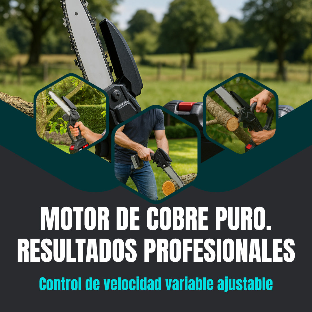 Motosierra Pro Portátil™ Doble Batería